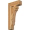 Ekena Millwork Merced Block Rough Sawn Bracket, Western Red Cedar, 4"W x 14"D x 26"H BKT04X14X26MRC05RWR - alternate 1